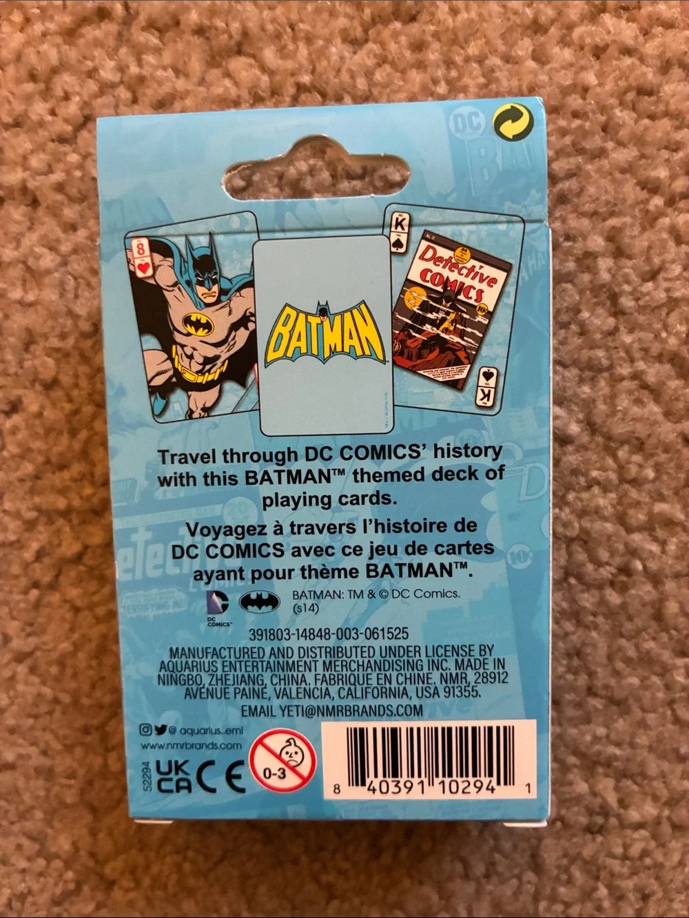 DC Comics Batman Playing Cards
